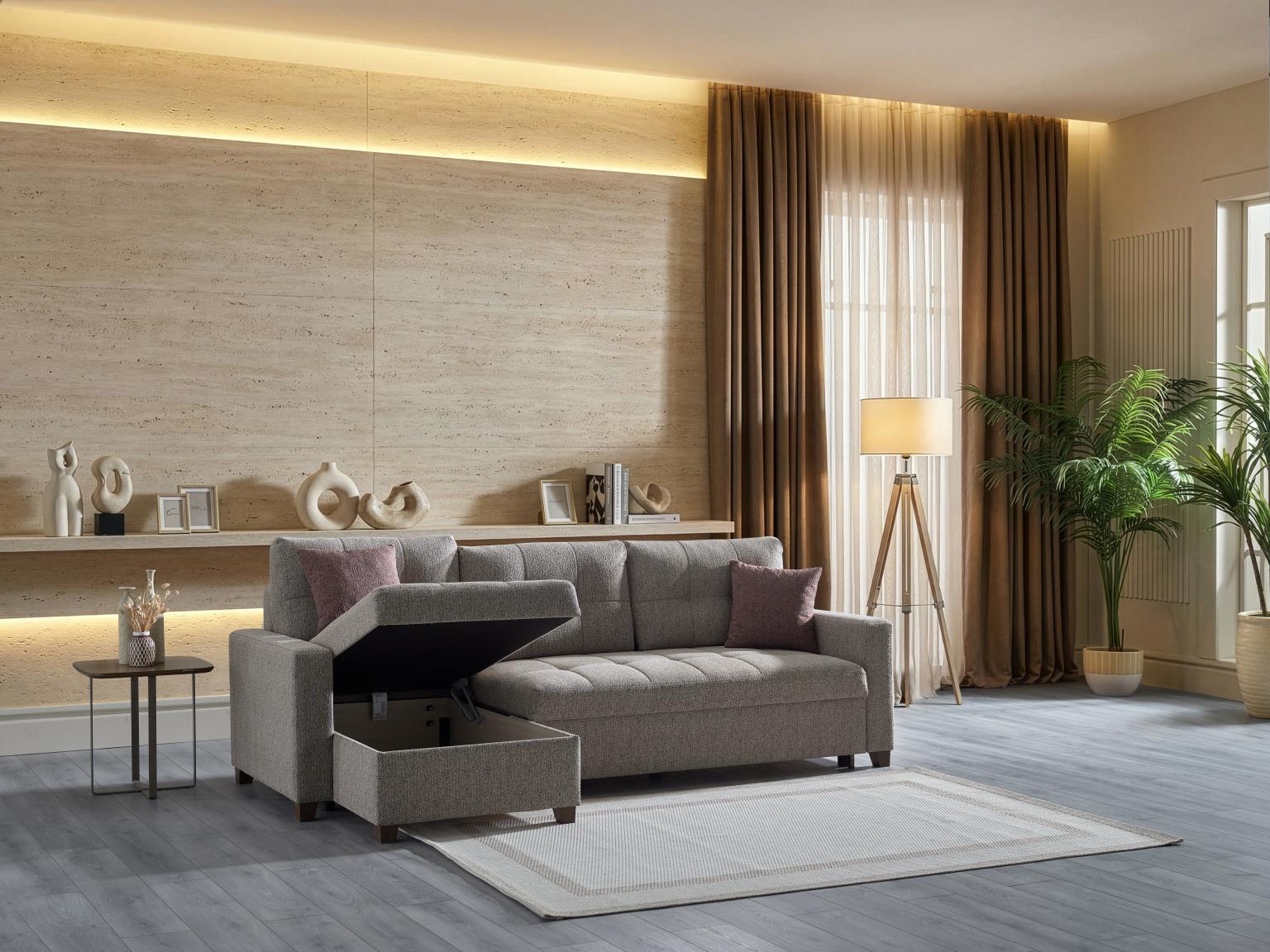 Mocca Sectional (Hanedan Vizon) By Bellona - Berre Furniture