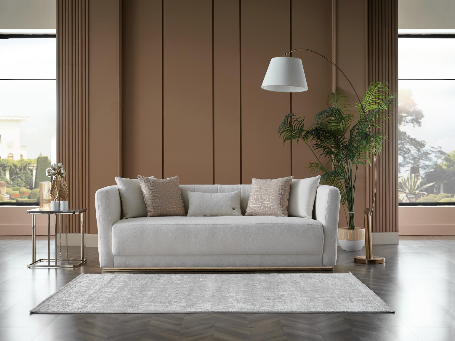 Monroe Living Room Set Sofa Loveseat Armchair - Berre Furniture