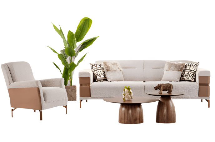 MONZA Living Room Set Sofa Loveseat Armchair - Berre Furniture
