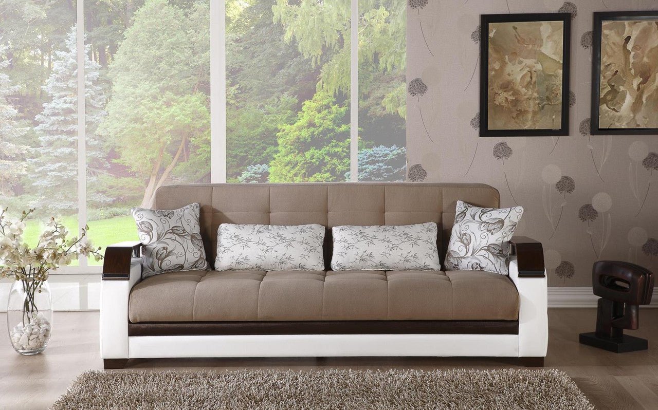 Natural 3 Seat Sleeper Sofa by Bellona NAOMI L.BROWN