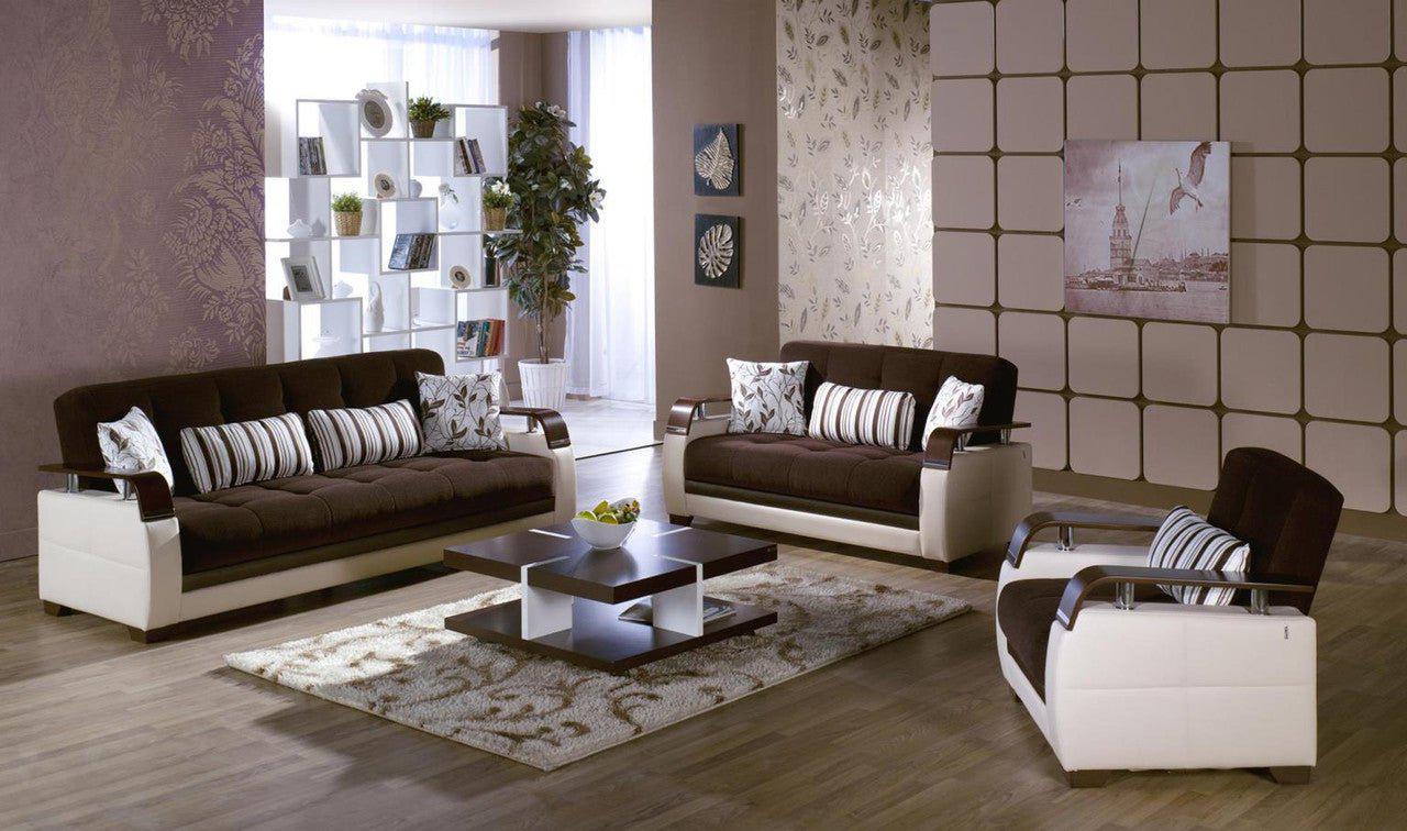 Natural Living Room Set Sofa Loveseat Armchair by Bellona COLINS BROWN