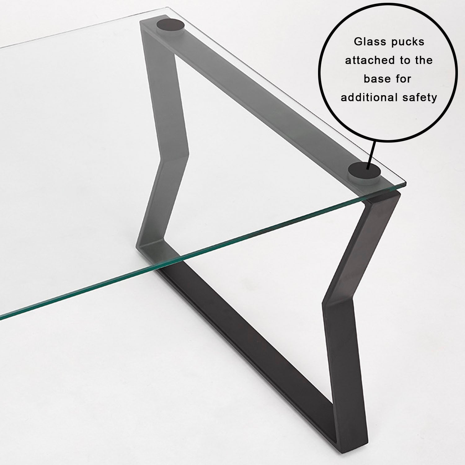 NOA COFFEE TABLE GLASS TOP