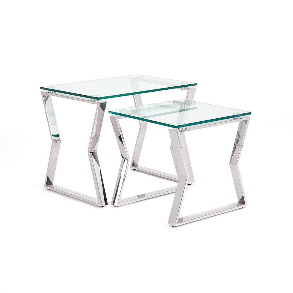 NOA Nesting End Table Chrome