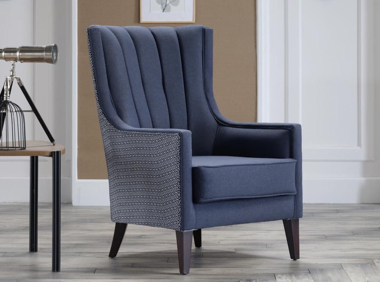 Palmer Accent Armchair by Bellona CORVET NAVY
