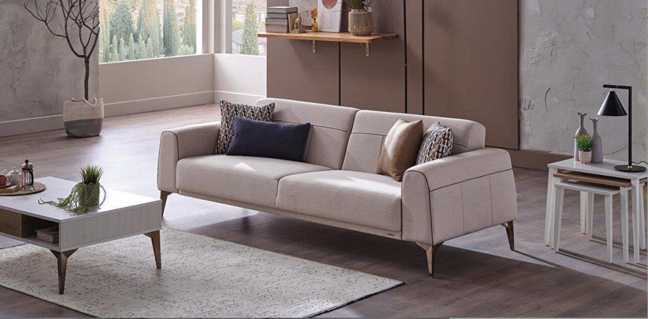 Pandora 3 Seat Sleeper Sofa (Fox Cream) by Bellona