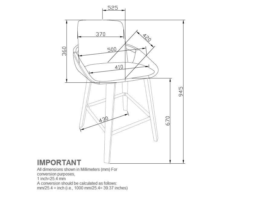 PARKER Bar Stools - Berre Furniture