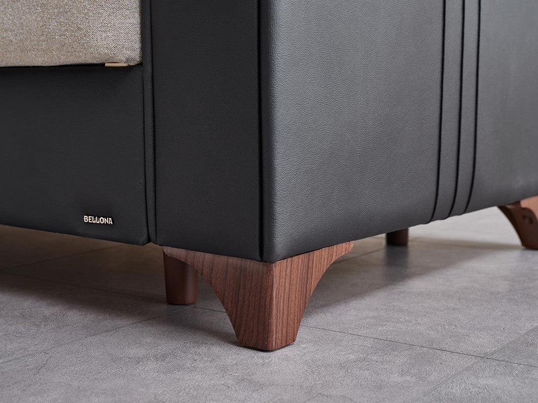 Parma 3 Seat Sleeper Sofa (Boss Cream) by Bellona