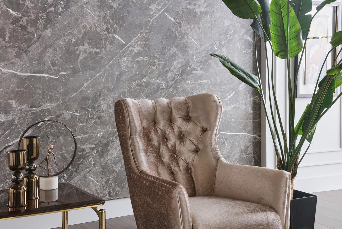 Plaza Accent Chair (Lara Cream)2 Pieces by Bellona