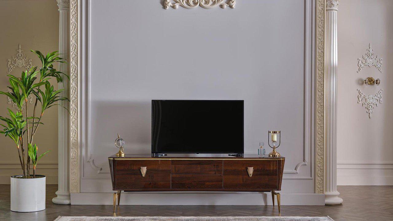 Plaza Tv Stand (Plaza Walnut (Plaza Teks) by Bellona