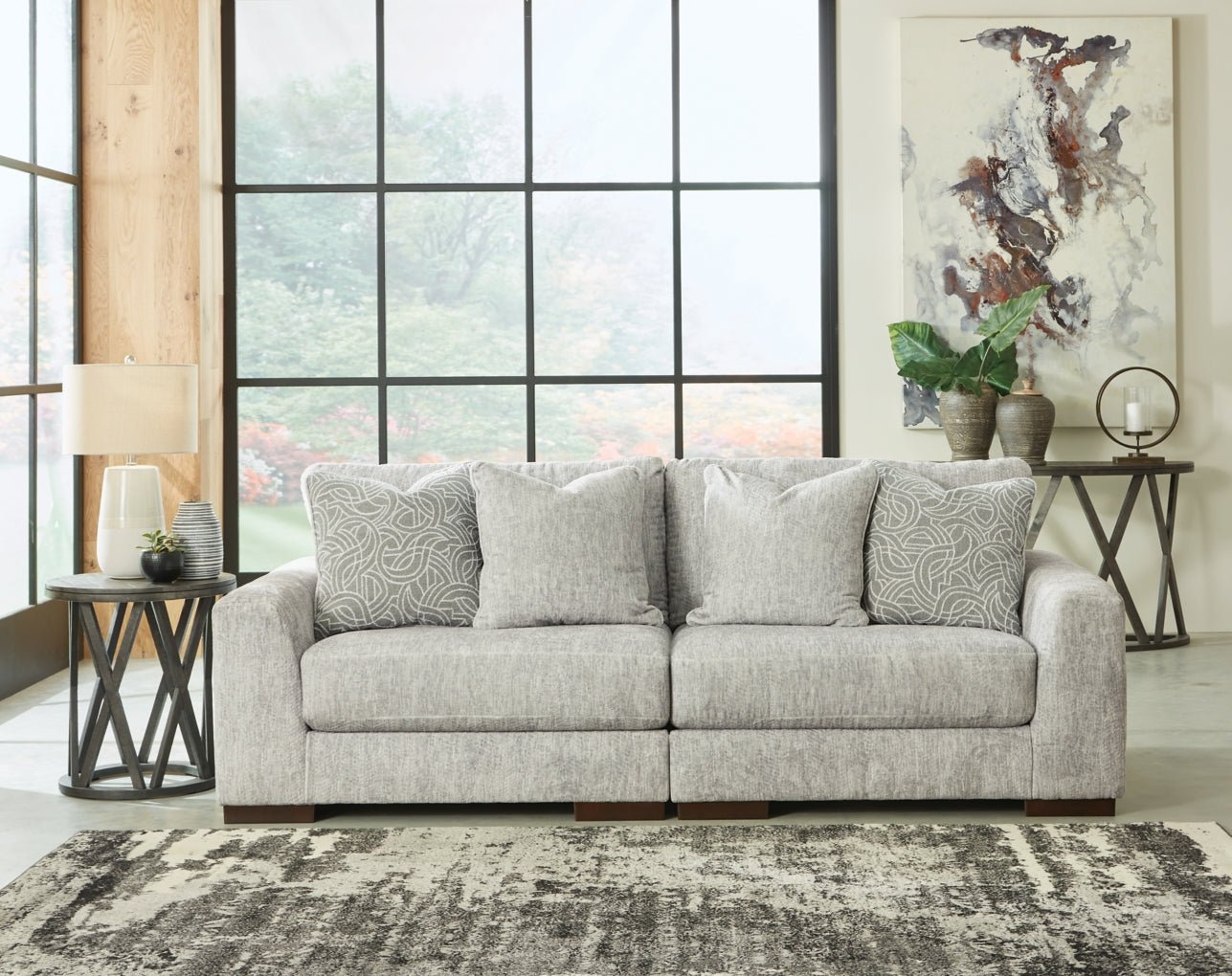 Regent Park 2 - Piece Sectional Loveseat - Berre Furniture