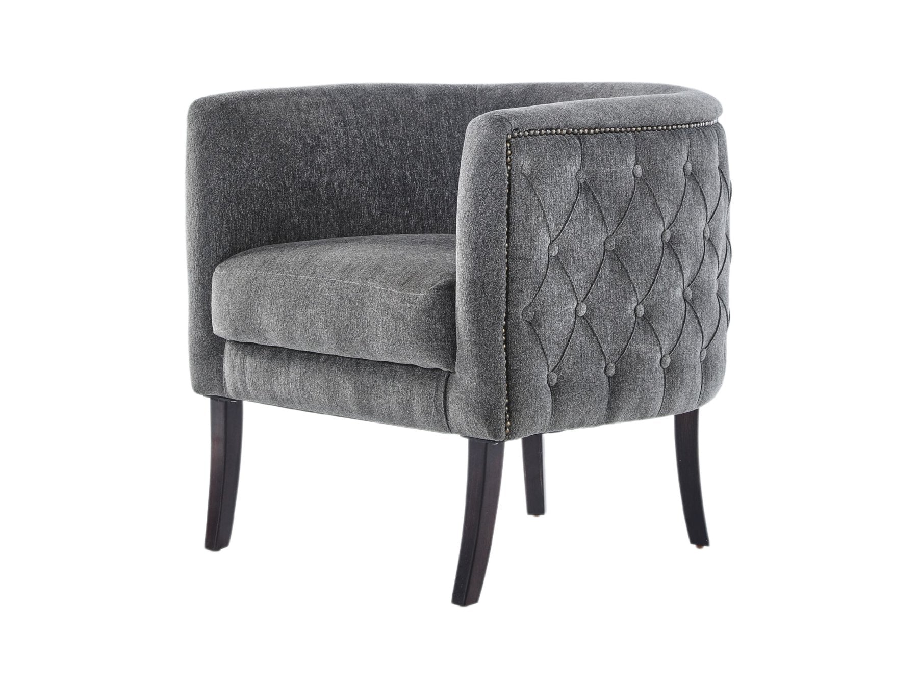 Selma Accent Armchair (Selma Grey) by Bellona