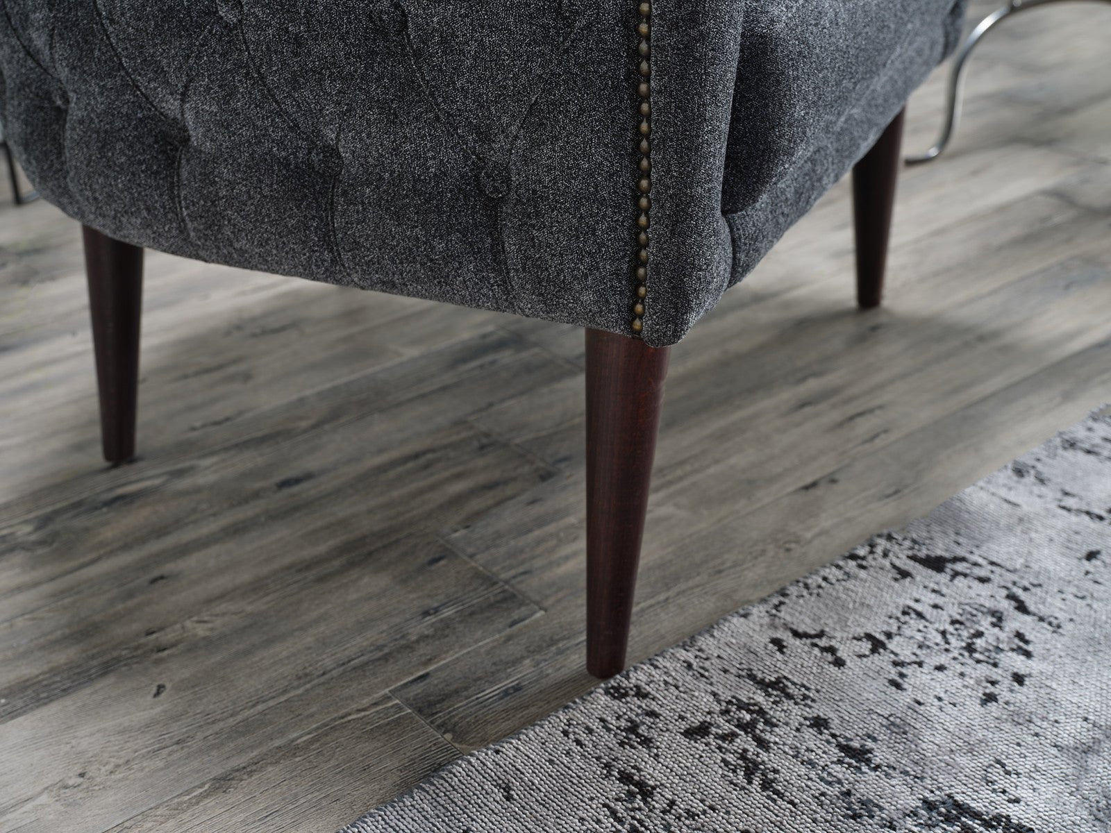 Selma Accent Armchair (Selma Grey) by Bellona