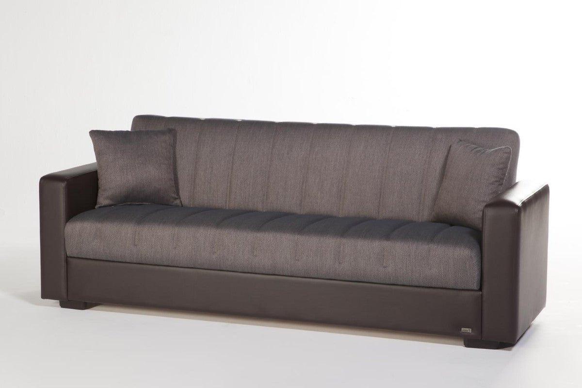 Sidney 3 Seat Sleeper Sofa (Bolzoni Brown) 1 Piece by Bellona