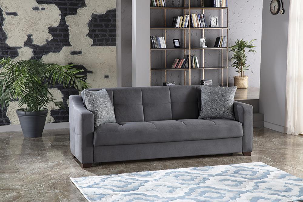 Tahoe 3 Seat Sleeper Sofa by Bellona MELSON DARK GRAY