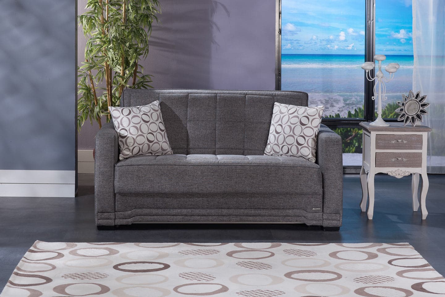 Valerie Love Seat by Bellona DIEGO GRAY