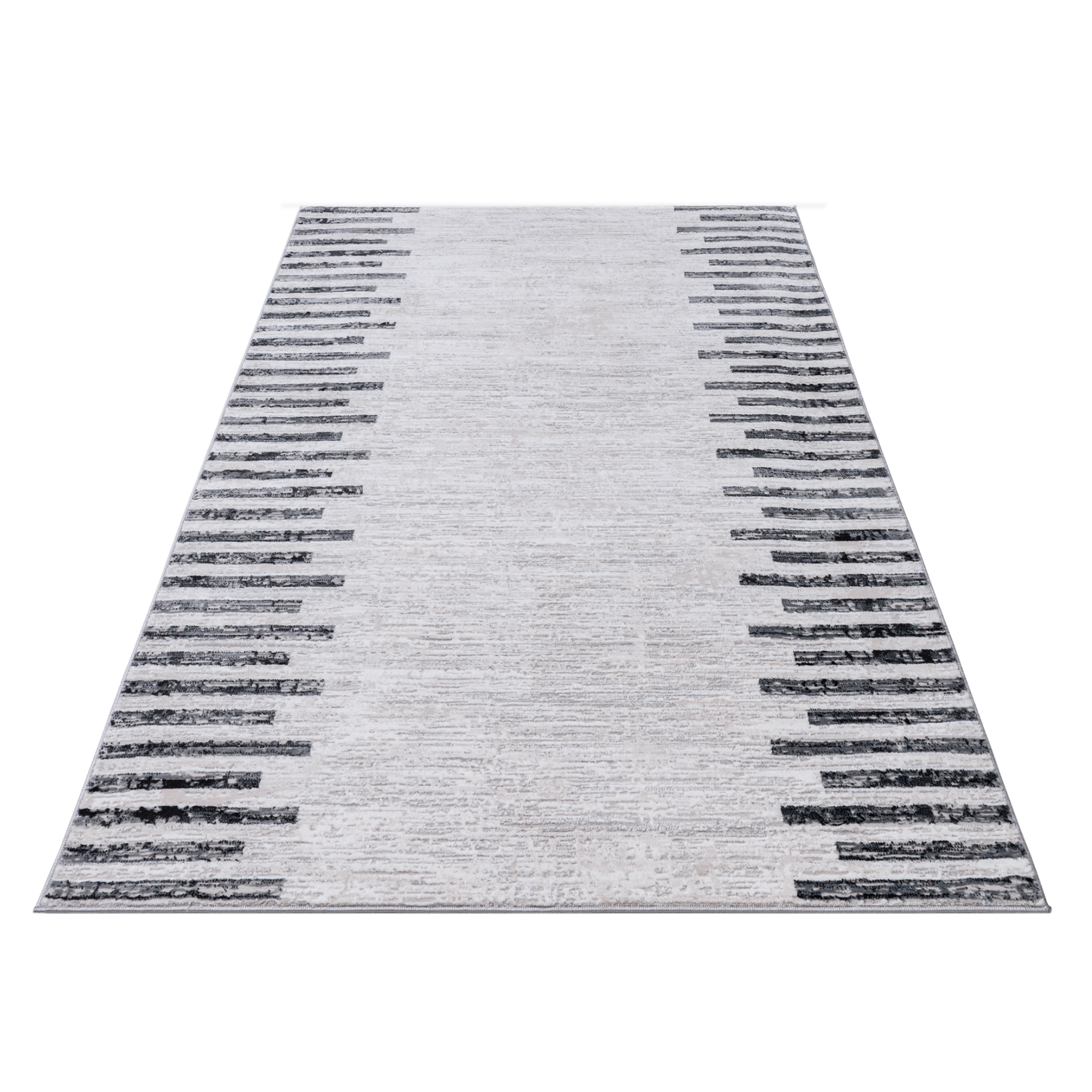 Grey Striped Rug