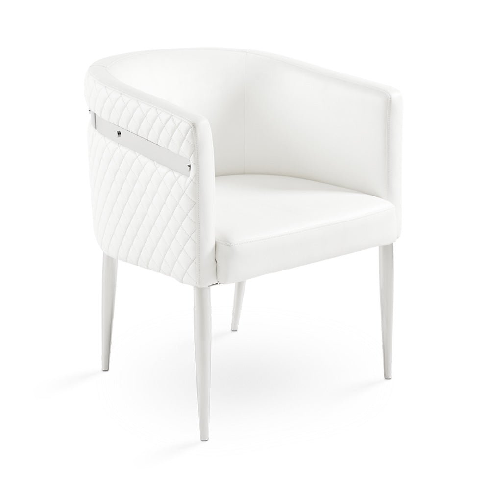 Anastasia Accent Chair White