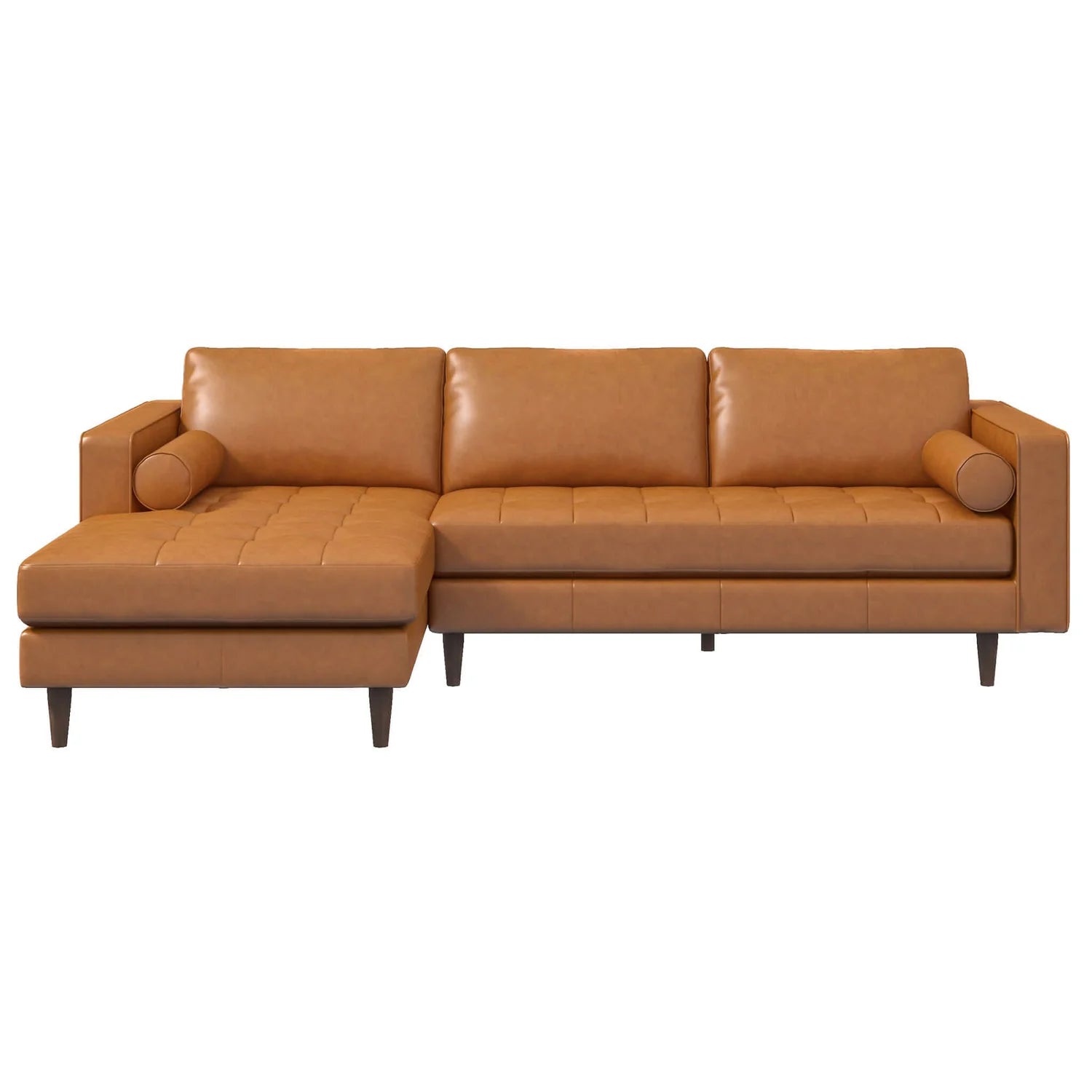 Anthony Tan Genuine Leather Sectional Sofa (Left Facing)