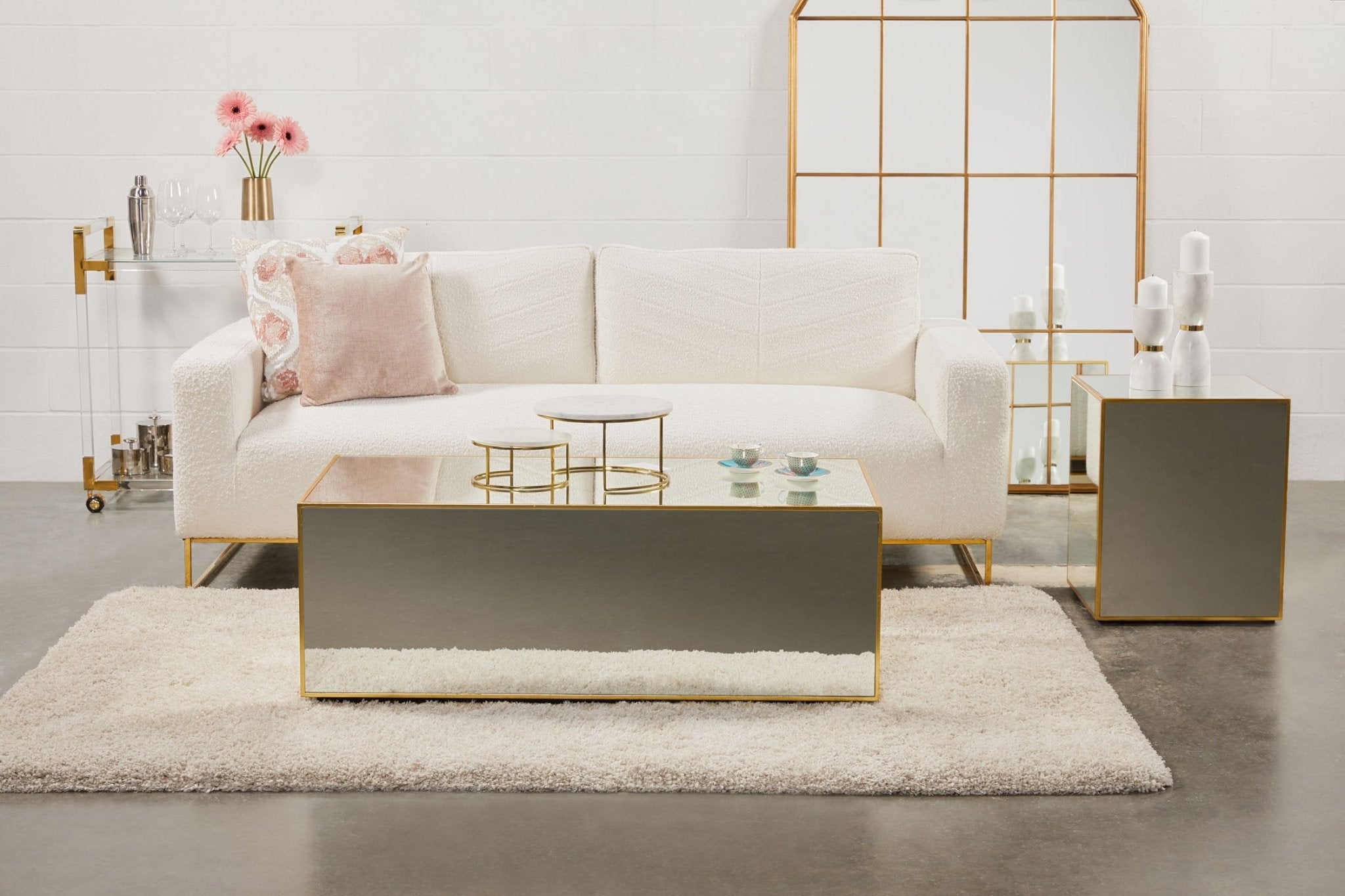 ANTIQUE Mirror Coffee Table