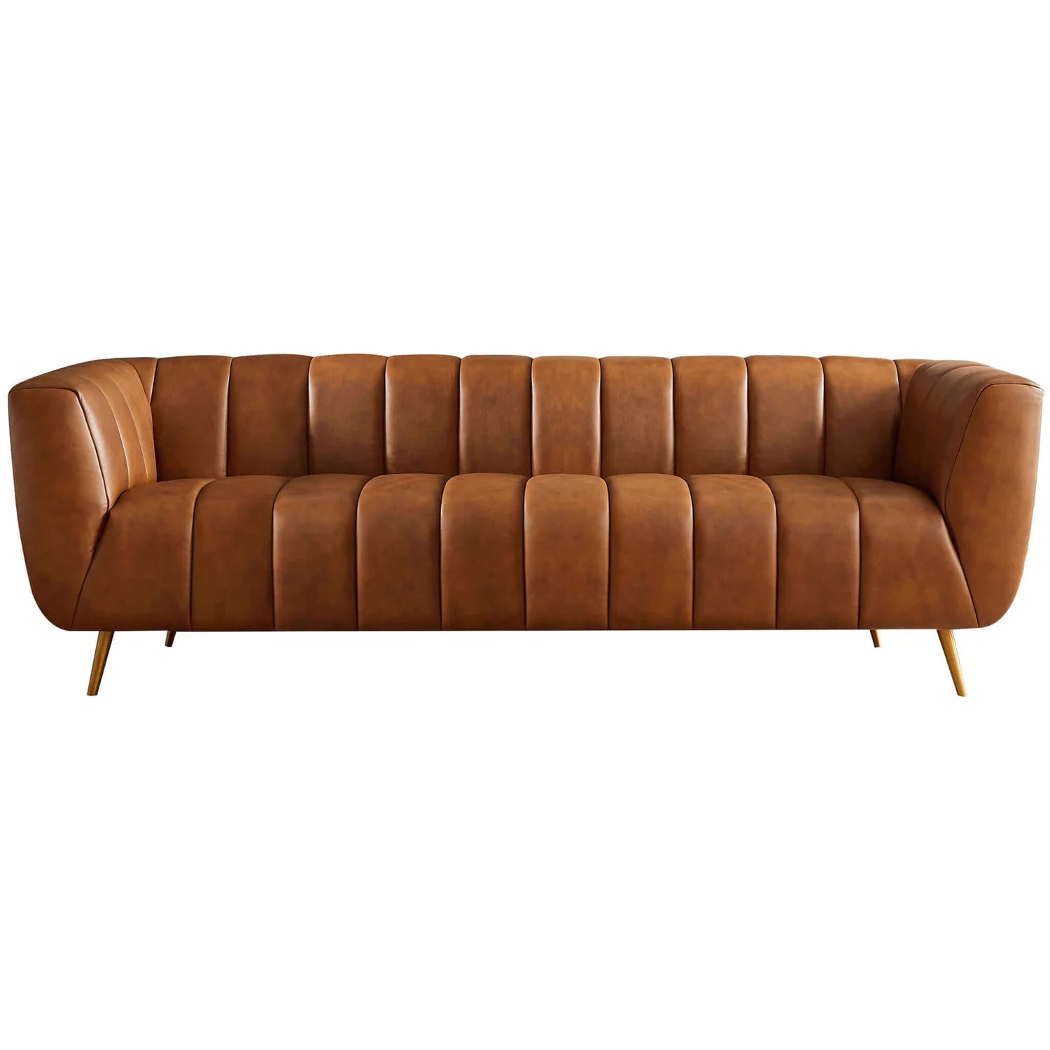 AVA Cognac Leather Sofa