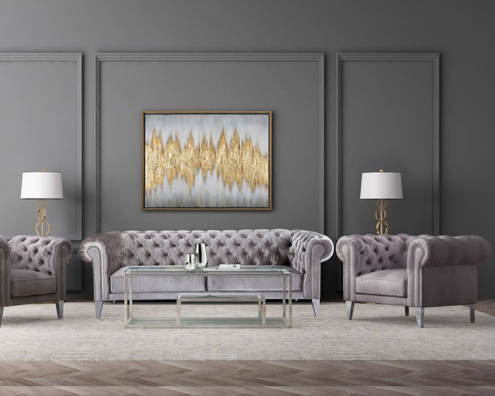 BAROLO Polished Steel Coffee Table