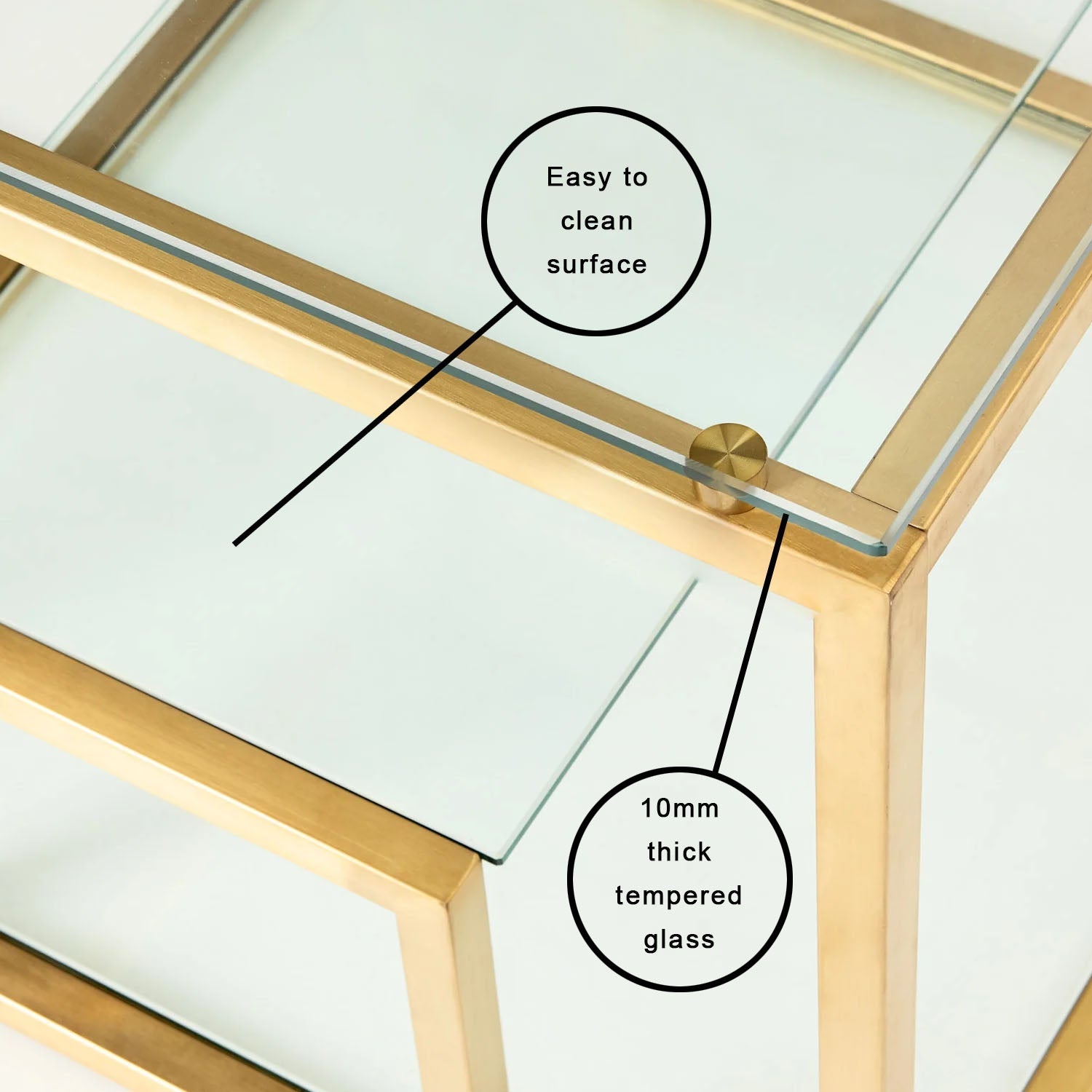 BAROLO Polished Steel End Table