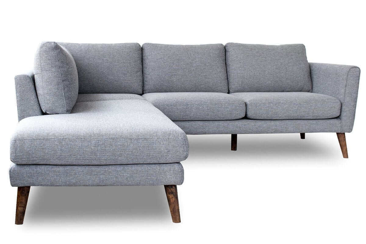 Batres Sectional Sofa Grey Left Facing