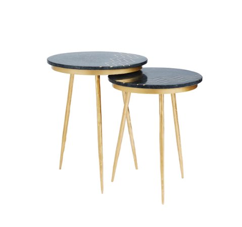 Belvin Marble End Table (Set of 2)