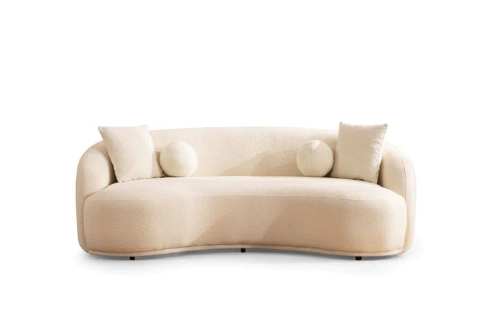Bonita Ivory Boucle Sofa 3 Seater