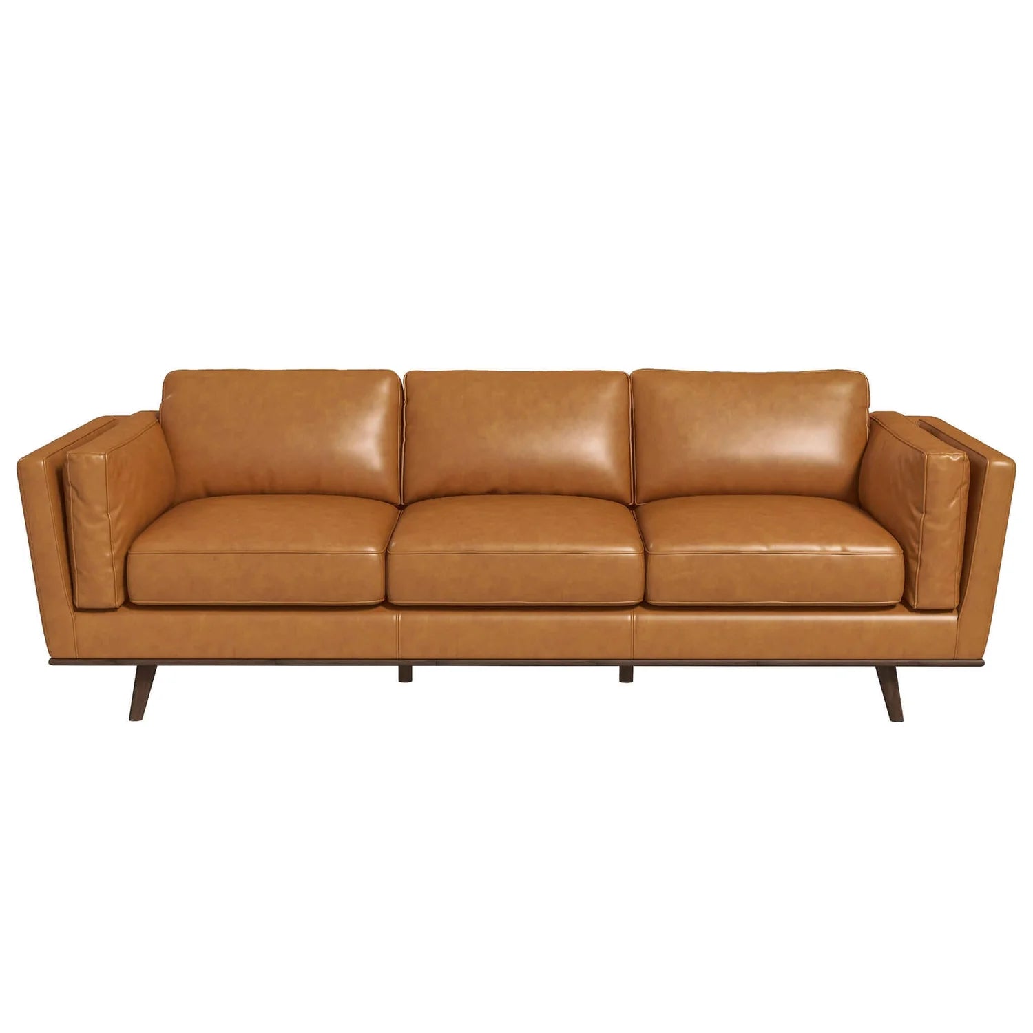 Chase Tan Genuine Leather Sofa