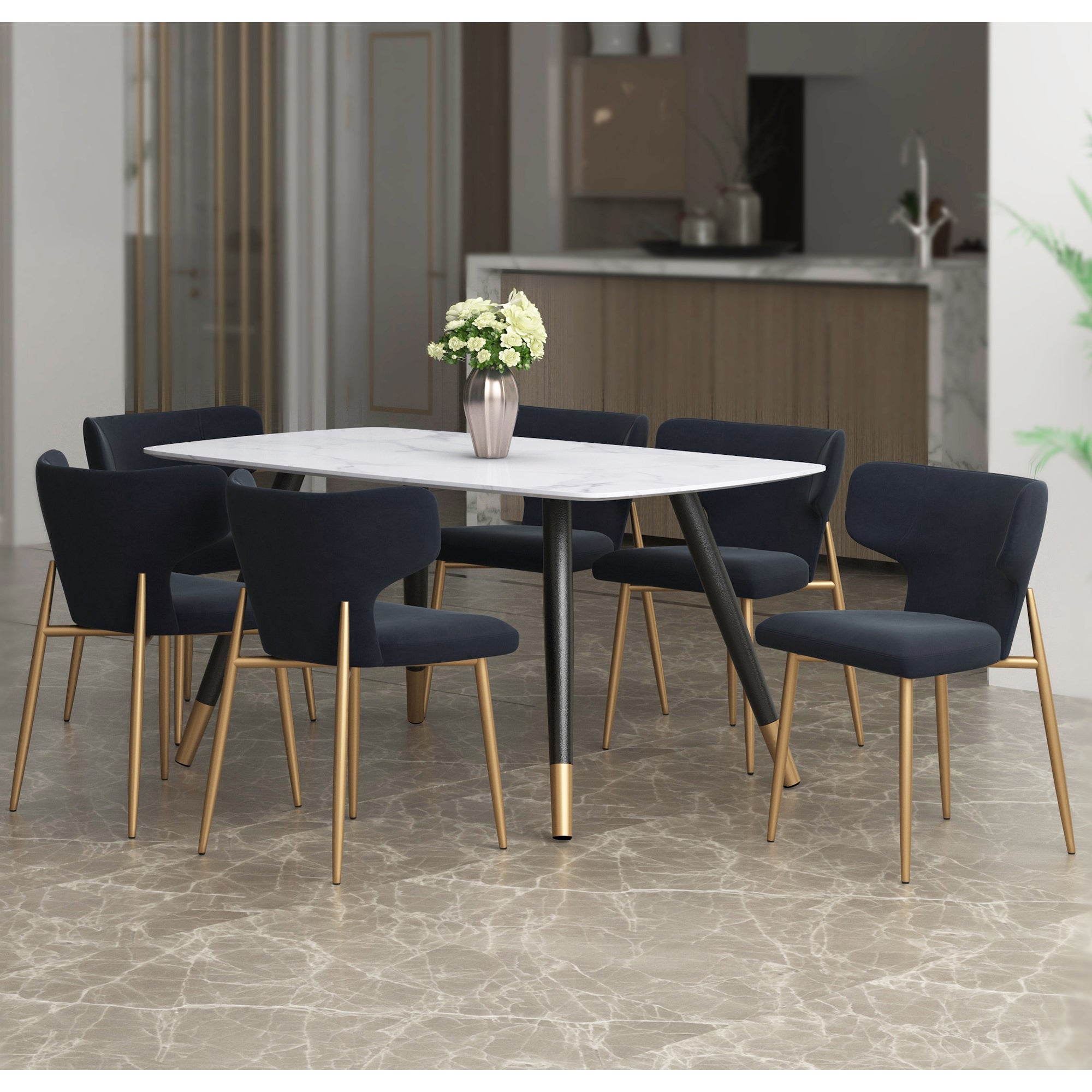 Emery & Akira 7pc Dining Set Set