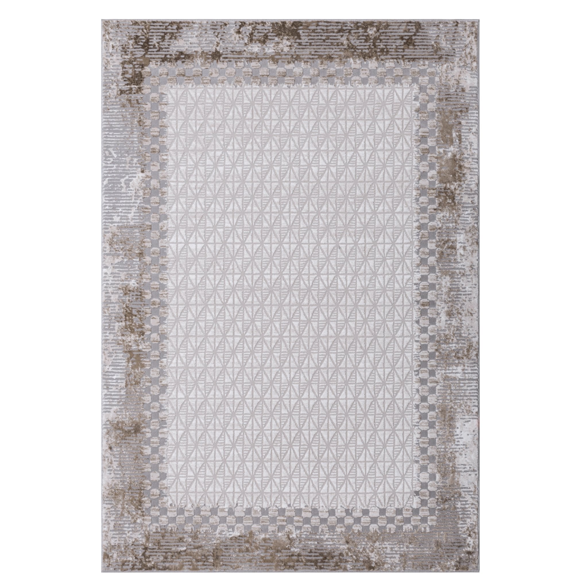 Geometric Beige Rug