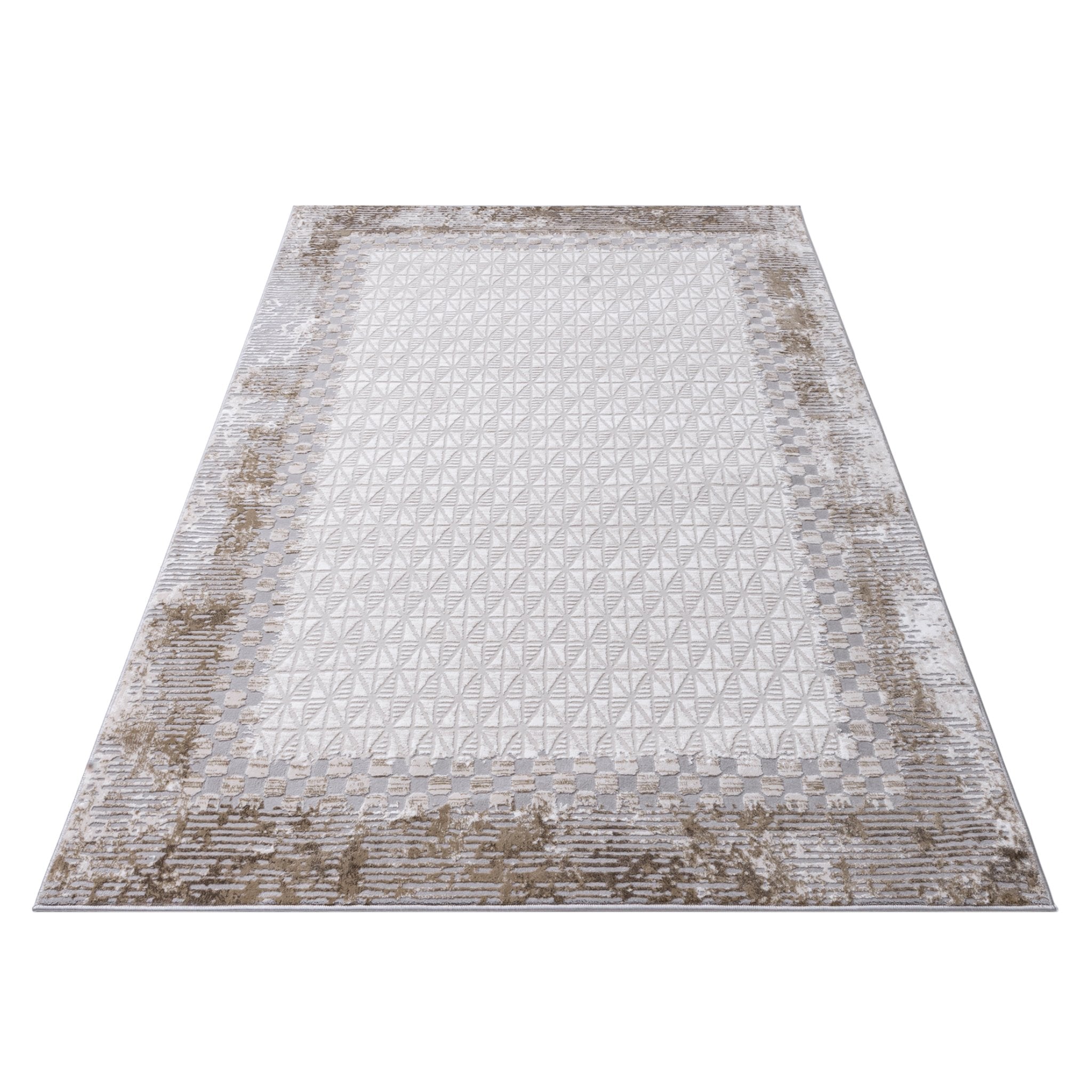 Geometric Beige Rug