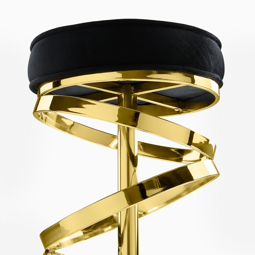 GLAM Counter Stool Black Gold