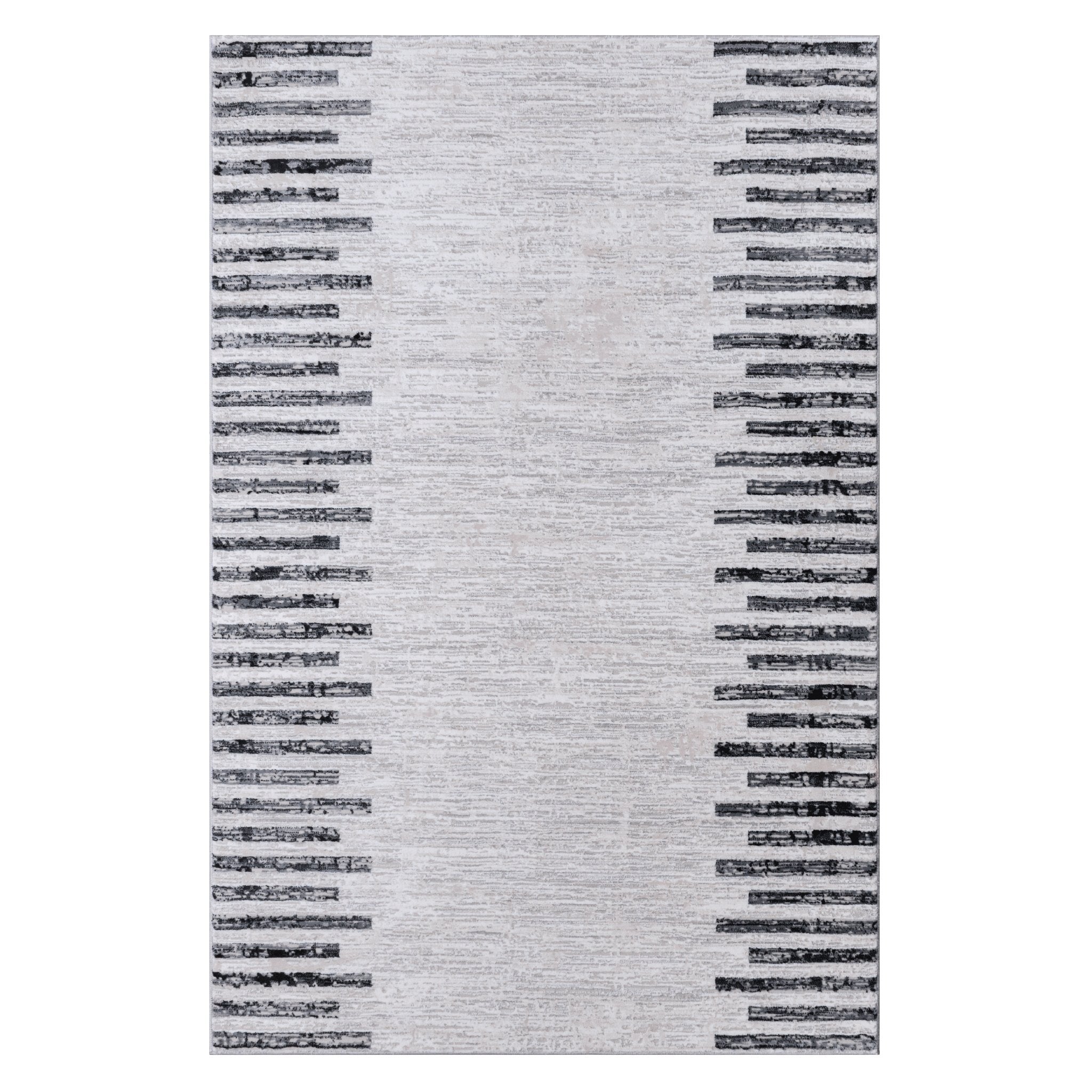 Grey Striped Rug