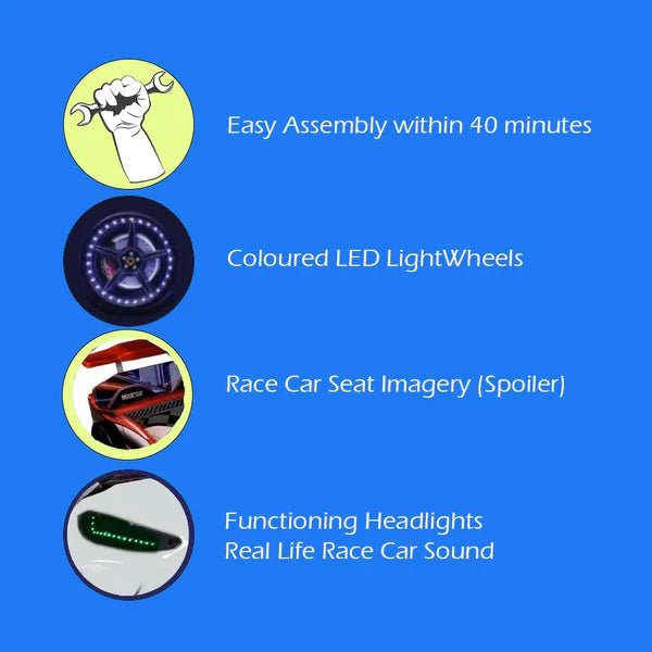 GTX Race Car Bed with Leds & Sound Effects