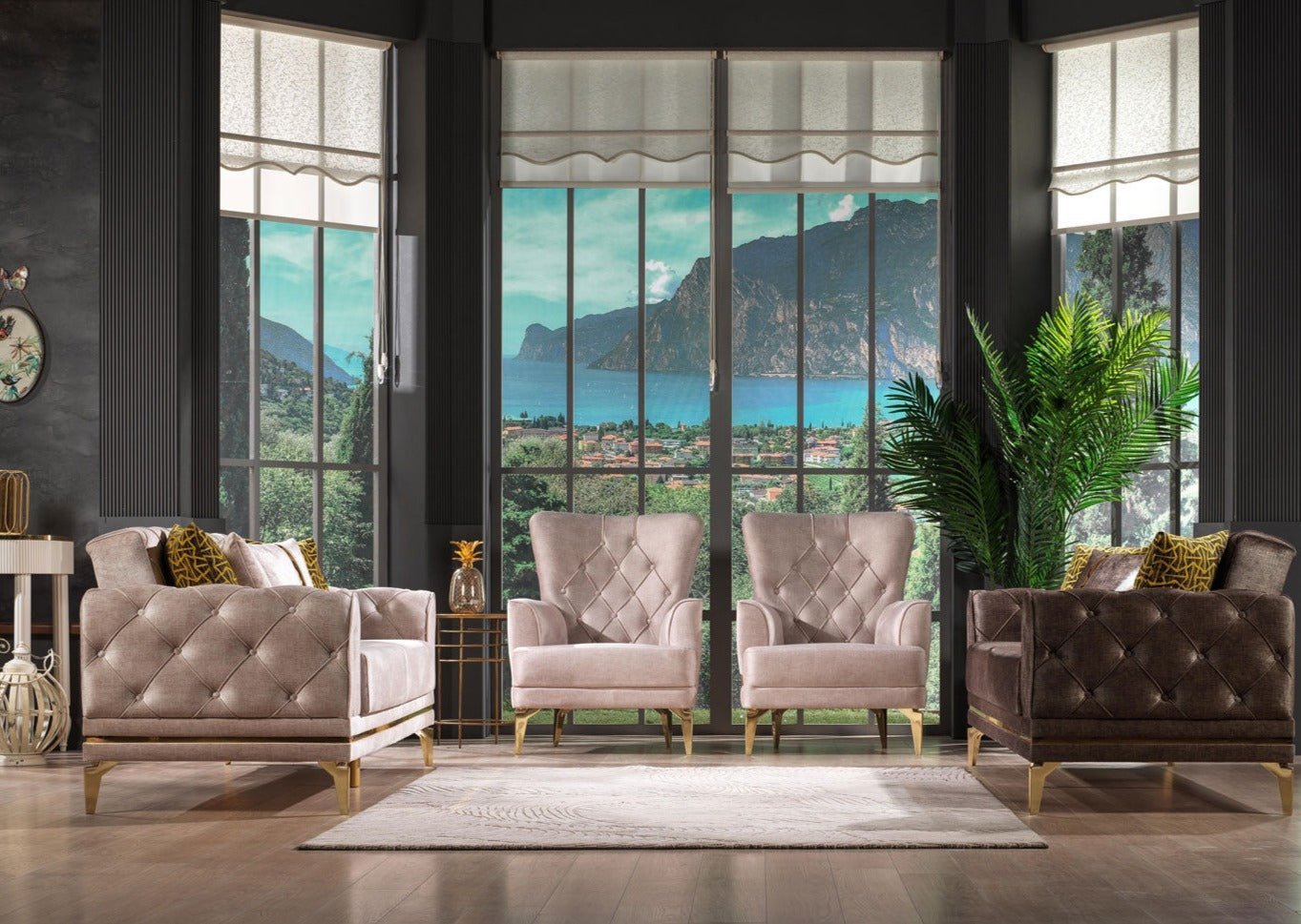 HELENA Armchair Brown