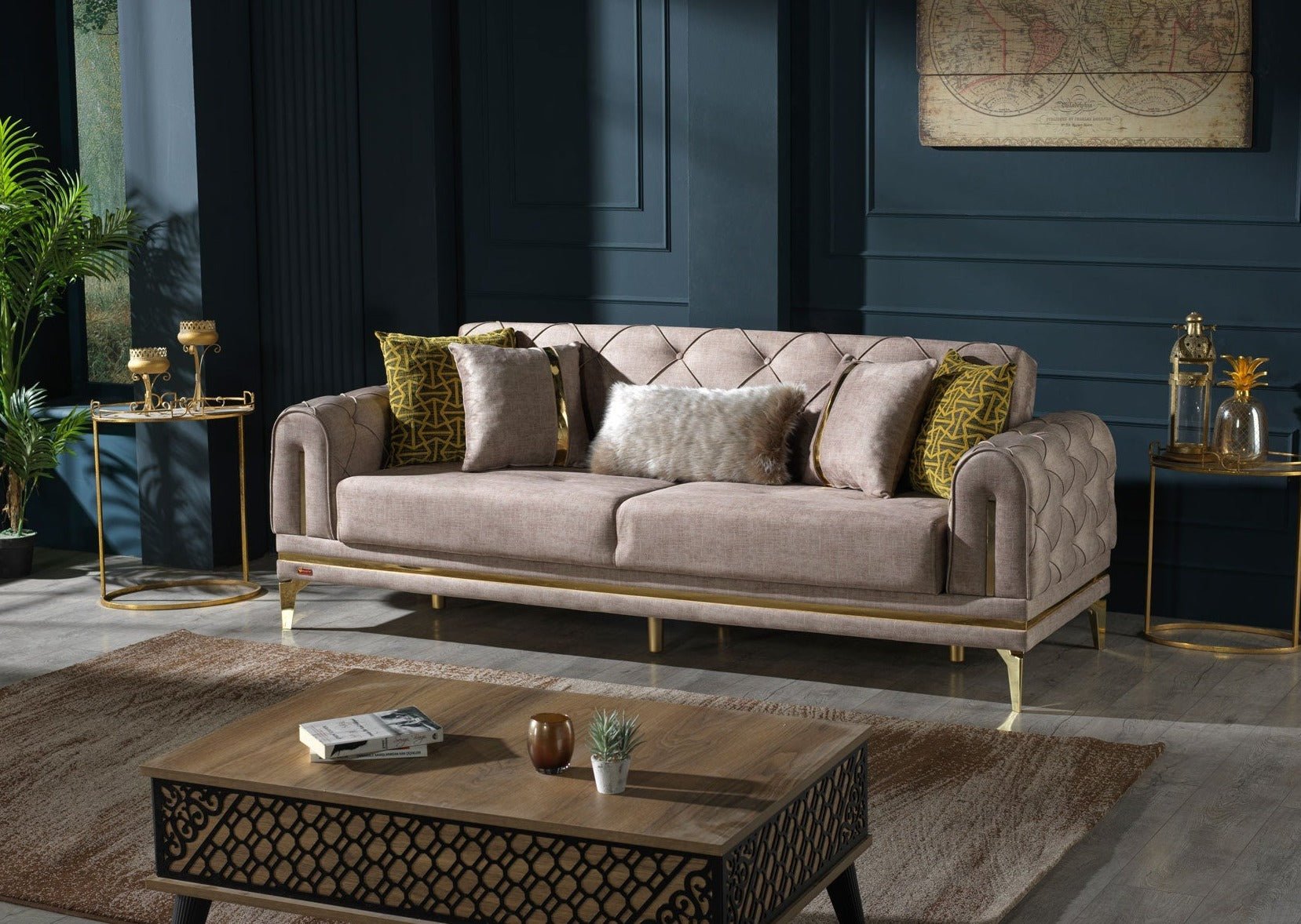 HELENA Loveseat Loveseat Beige