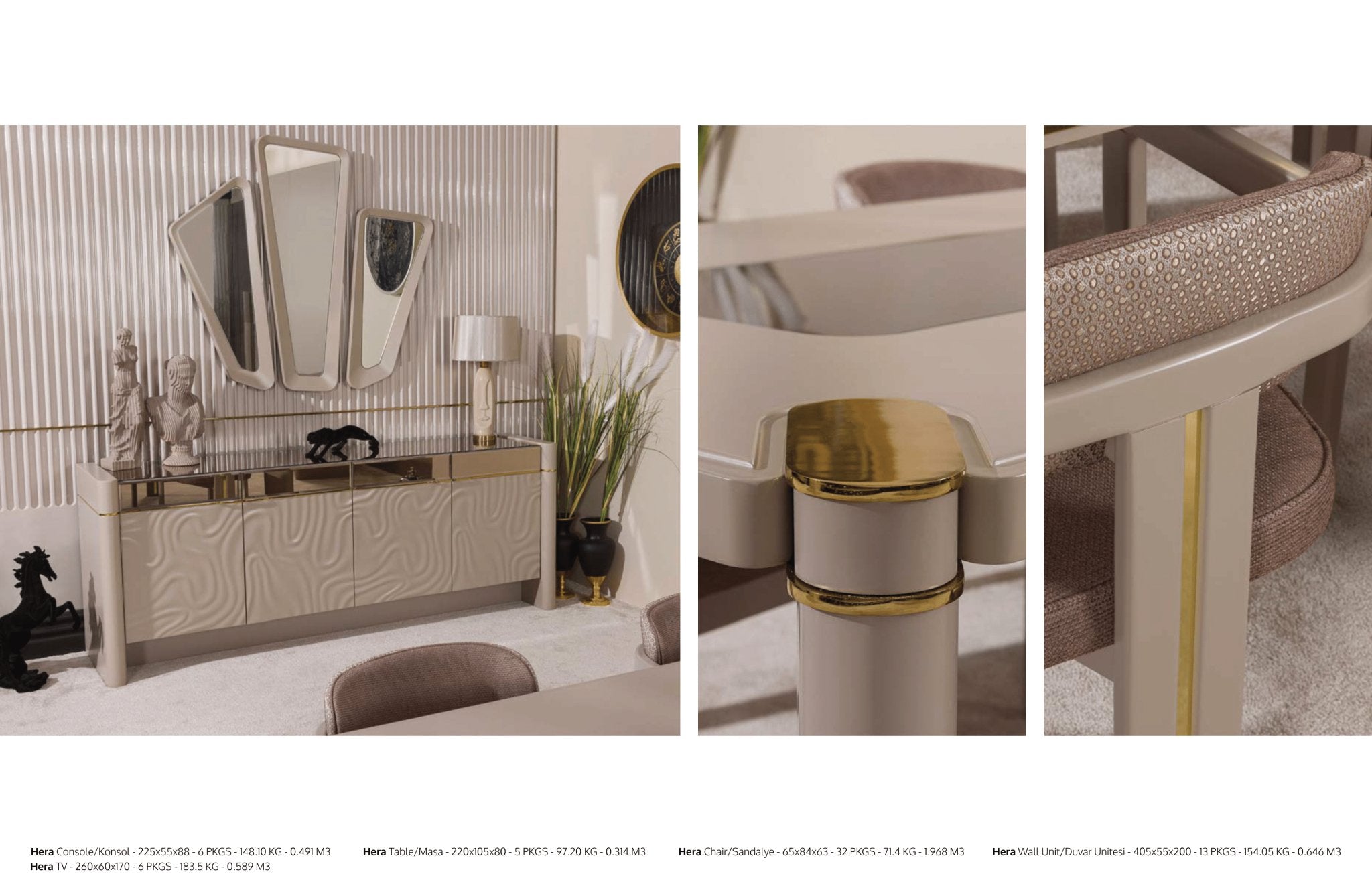 HERA GOLD Dining Table