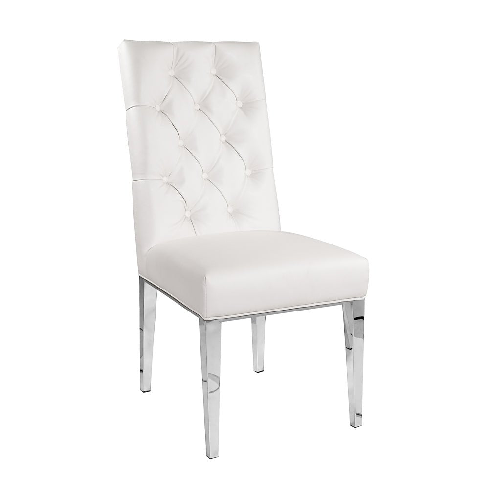 LESLIE Dining Chair White