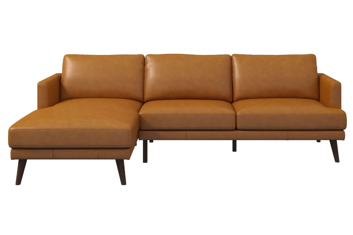 Lore Genuine Leather Sectional (Left Facing)