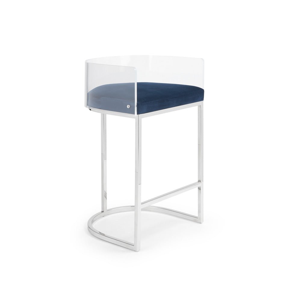 LUCCA Acrylic Stool Blue