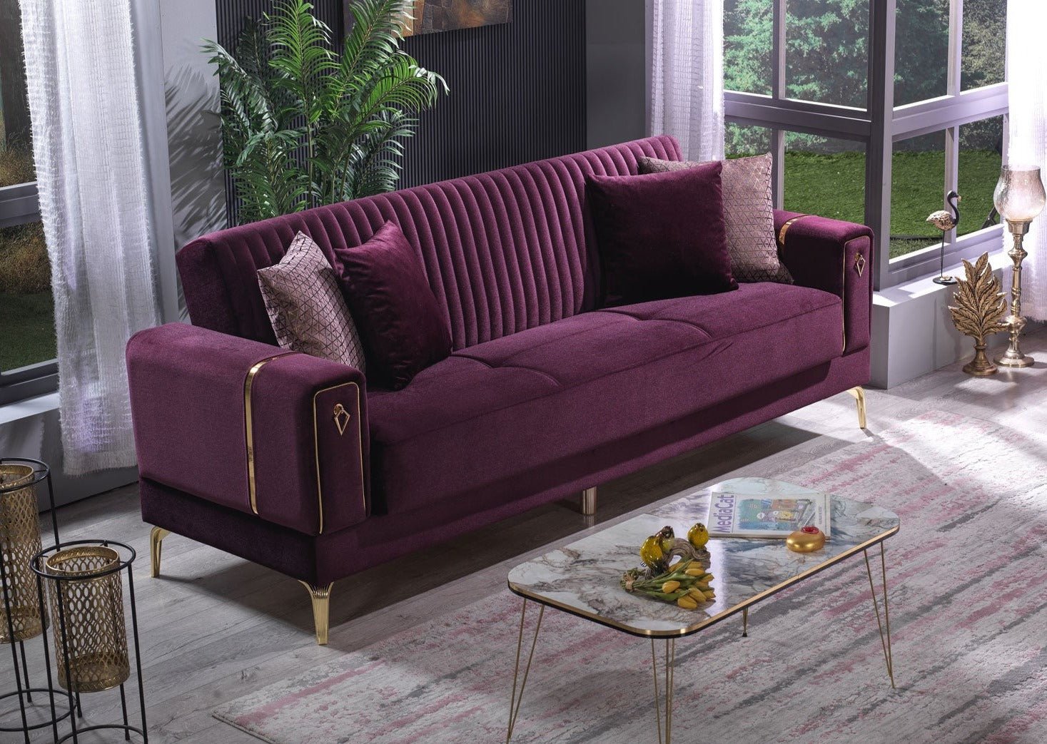 MARY Sofa Set Purple