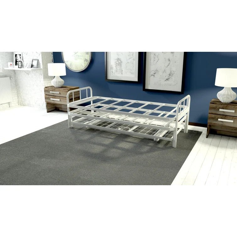Metal Trundle Bed - Twin Size