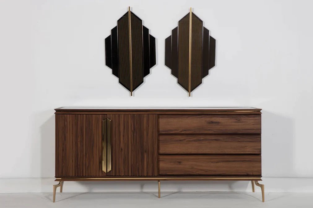 Montego Buffet Mirror - 2 Pieces By Bellona