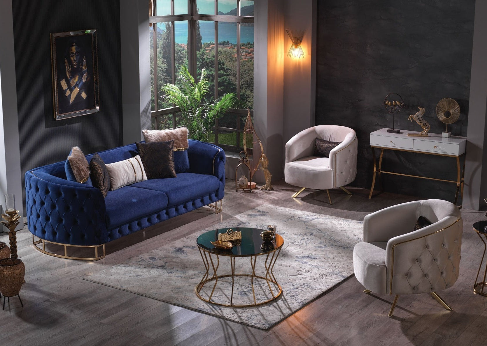MONTREAL Sofa Set Blue