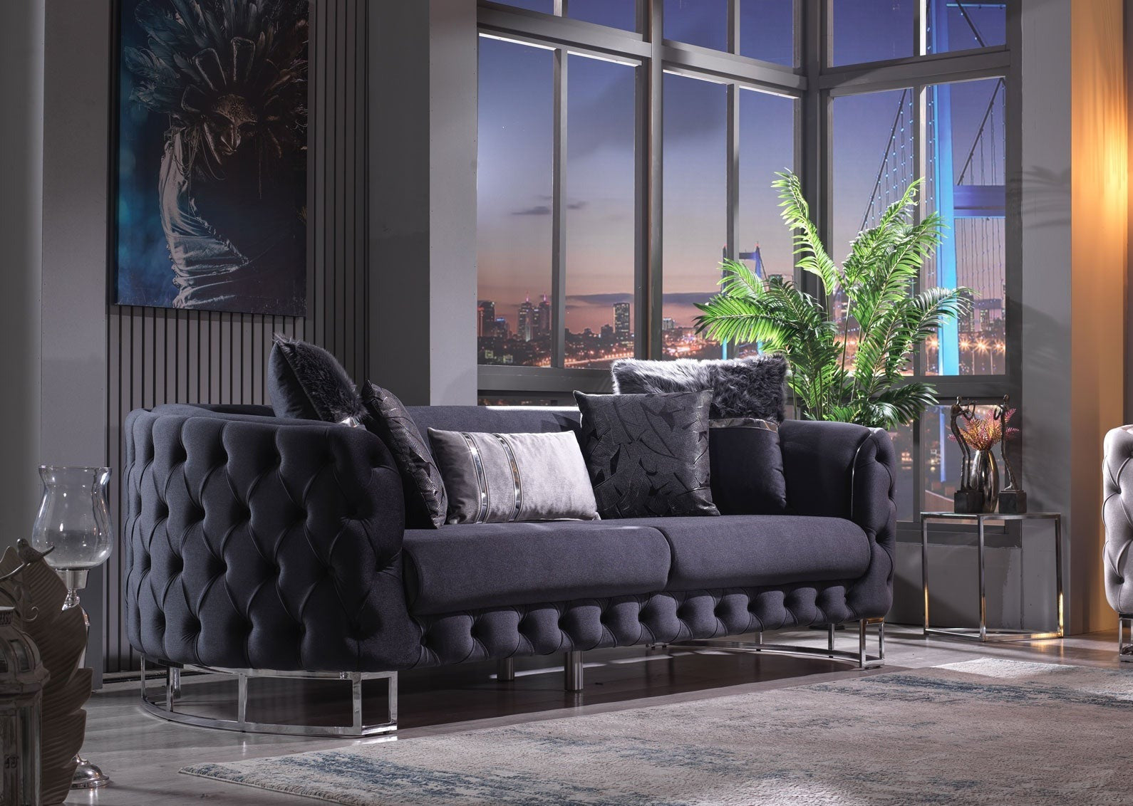 MONTREAL Sofa Set Grey