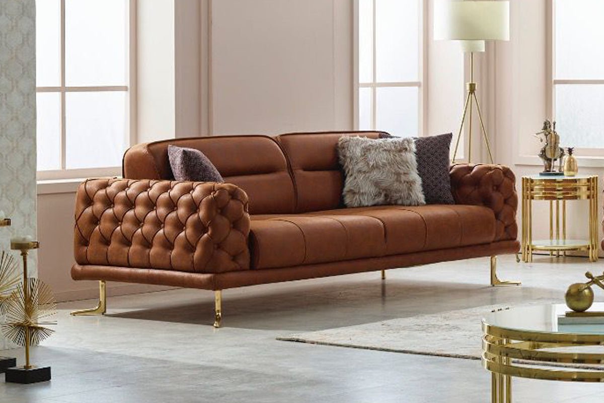 TOSCANA Sofa Three Seater Brown
