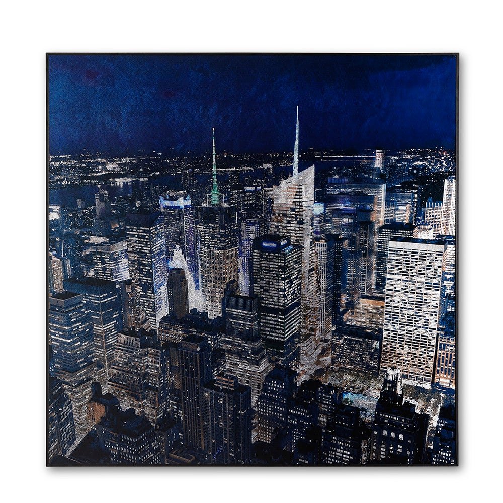 Wall Art Skyscraper Acrylic Painting 100 x 100 cm