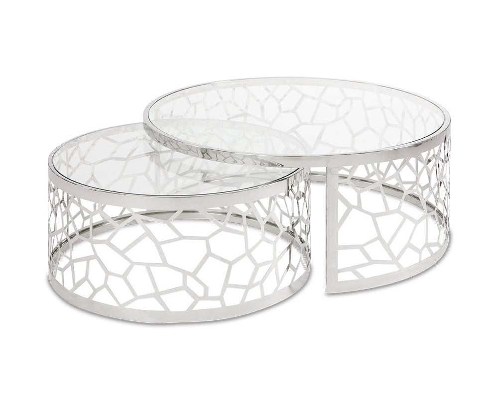 WELLINGTON NESTING COFFEE TABLES GY-CT-8538 (SET OF 2)